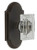 Grandeur Hardware - Arc Short Plate Single Dummy with Carre Crystal Knob in Timeless Bronze - ARCCCR - 897461