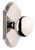 Grandeur Hardware - Arc Short Plate Single Dummy with Fifth Avenue Knob in Polished Nickel - ARCFAV - 897498