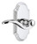 Grandeur Hardware - Arc Short Plate Single Dummy with Bellagio Lever in Bright Chrome - ARCBEL - 897534
