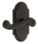 Grandeur Hardware - Arc Short Plate Single Dummy with Newport Lever in Timeless Bronze - ARCNEW - 897561