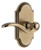 Grandeur Hardware - Arc Short Plate Single Dummy with Bellagio Lever in Vintage Brass - ARCBEL - 897578