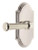 Grandeur Hardware - Arc Short Plate Single Dummy with Georgetown Lever in Polished Nickel - ARCGEO - 897582