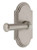 Grandeur Hardware - Arc Short Plate Single Dummy with Georgetown Lever in Satin Nickel - ARCGEO - 897583