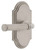 Grandeur Hardware - Arc Short Plate Single Dummy with Soleil Lever in Satin Nickel - ARCSLL - 897598
