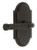 Grandeur Hardware - Arc Short Plate Single Dummy with Soleil Lever in Timeless Bronze - ARCSLL - 897599