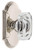 Grandeur Hardware - Arc Short Plate Double Dummy with Baguette Clear Crystal Knob in Polished Nickel - ARCBCC - 897627
