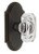 Grandeur Hardware - Arc Short Plate Double Dummy with Baguette Clear Crystal Knob in Timeless Bronze - ARCBCC - 897629