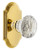 Grandeur Hardware - Arc Short Plate Double Dummy with Brilliant Crystal Knob in Lifetime Brass - ARCBLT - 897633