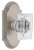 Grandeur Hardware - Arc Short Plate Double Dummy with Carre Crystal Knob in Satin Nickel - ARCCCR - 897659