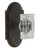 Grandeur Hardware - Arc Short Plate Double Dummy with Carre Crystal Knob in Timeless Bronze - ARCCCR - 897660