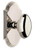 Grandeur Hardware - Arc Short Plate Double Dummy with Eden Prairie Knob in Polished Nickel - ARCEDN - 897689