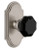 Grandeur Hardware - Arc Short Plate Double Dummy with Lyon Knob in Satin Nickel - ARCLYO - 897714