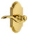 Grandeur Hardware - Arc Short Plate Double Dummy with Bellagio Lever in Lifetime Brass - ARCBEL - 897734
