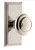 Grandeur Hardware - Carre Short Plate Single Dummy with Circulaire Knob in Polished Nickel - CARCIR - 897834