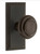 Grandeur Hardware - Carre Short Plate Single Dummy with Circulaire Knob in Timeless Bronze - CARCIR - 897836