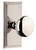 Grandeur Hardware - Carre Short Plate Single Dummy with Fifth Avenue Knob in Polished Nickel - CARFAV - 897858