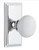 Grandeur Hardware - Carre Short Plate Single Dummy with Hyde Park Knob in Bright Chrome - CARHYD - 897863