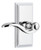 Grandeur Hardware - Carre Short Plate Single Dummy with Bellagio Lever in Bright Chrome - CARBEL - 897894