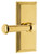 Grandeur Hardware - Carre Short Plate Single Dummy with Georgetown Lever in Lifetime Brass - CARGEO - 897910