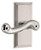 Grandeur Hardware - Carre Short Plate Single Dummy with Newport Lever in Polished Nickel - CARNEW - 897919