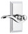 Grandeur Hardware - Carre Short Plate Single Dummy with Bellagio Lever in Bright Chrome - CARBEL - 897932