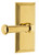 Grandeur Hardware - Carre Short Plate Single Dummy with Georgetown Lever in Lifetime Brass - CARGEO - 897940
