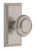 Grandeur Hardware - Carre Short Plate Double Dummy with Circulaire Knob in Satin Nickel - CARCIR - 898034