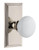Grandeur Hardware - Carre Short Plate Double Dummy with Hyde Park Knob in Polished Nickel - CARHYD - 898065