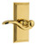 Grandeur Hardware - Carre Short Plate Double Dummy with Bellagio Lever in Lifetime Brass - CARBEL - 898094