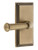 Grandeur Hardware - Carre Short Plate Double Dummy with Georgetown Lever in Vintage Brass - CARGEO - 898106