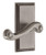 Grandeur Hardware - Carre Short Plate Double Dummy with Newport Lever in Antique Pewter - CARNEW - 898107