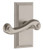 Grandeur Hardware - Carre Short Plate Double Dummy with Newport Lever in Satin Nickel - CARNEW - 898111
