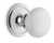 Grandeur Hardware - Circulaire Rosette Double Dummy with Hyde Park Knob in Bright Chrome - CIRHYD - 898422