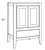 CNC Cabinetry Vanguard White Bath Cabinet - VBD3621