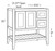 CNC Cabinetry Vanguard White Bath Cabinet - VOB4221-DR