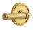 Grandeur Hardware - Georgetown Rosette Single Dummy with Soleil Lever in Lifetime Brass - GEOSLL - 898645