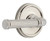 Grandeur Hardware - Georgetown Rosette Single Dummy with Soleil Lever in Polished Nickel - GEOSLL - 898647
