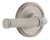 Grandeur Hardware - Georgetown Rosette Single Dummy with Soleil Lever in Satin Nickel - GEOSLL - 898678