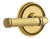 Grandeur Hardware - Soleil Rosette Single Dummy with Soleil Lever in Lifetime Brass - SOLSLL - 899365