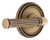 Grandeur Hardware - Soleil Rosette Single Dummy with Soleil Lever in Vintage Brass - SOLSLL - 899370