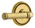 Grandeur Hardware - Soleil Rosette Single Dummy with Soleil Lever in Lifetime Brass - SOLSLL - 899395