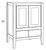 CNC Cabinetry Vanguard Indigo Bath Cabinet - VBD4221