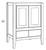 CNC Cabinetry Vanguard Indigo Bath Cabinet - VBD4821