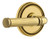 Grandeur Hardware - Soleil Rosette Double Dummy with Soleil Lever in Lifetime Brass - SOLSLL - 899556