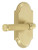Grandeur Hardware - Arc Short Plate Passage with Soleil Lever in Satin Brass - ARCSLL - 899620