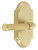 Grandeur Hardware - Arc Short Plate Passage with Soleil Lever in Satin Brass - ARCSLL - 899621