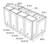 JSI Cabinetry Essex Light Gray Kitchen Cabinet - MAUI-ISLAND-KE-LG