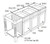 JSI Cabinetry Yarmouth Raised Royal Blue Kitchen Cabinet - MANHATTAN-ISLAND-KYM-RB