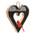 Good Directions - 0113PM Be Still My Heart Fly Thru Heart-Shaped Copper Bird Feeder with Stainless Steel Black Mesh Panels - 113PM