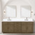 Lexora - Abbey 84" W x 22" D Grey Oak Double Bath Vanity - LVA84DR000